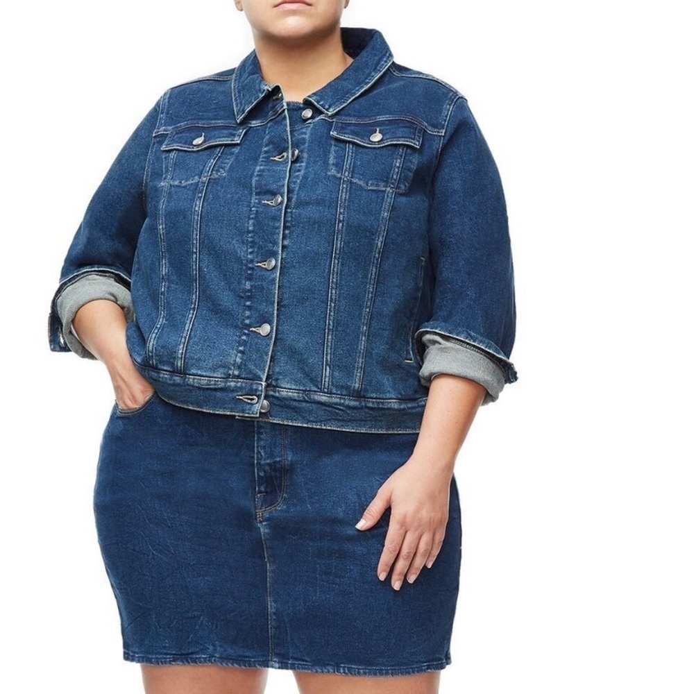 Good American Denim Jacket Size 5 (2X)
